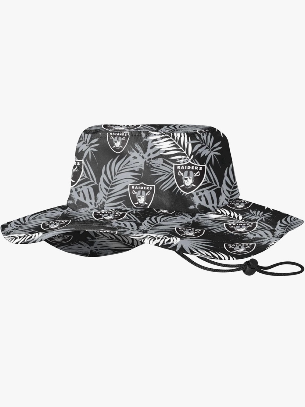 FOCO men’s NFL team logo floral lifeguard Sun hat, Las Vegas Raiders